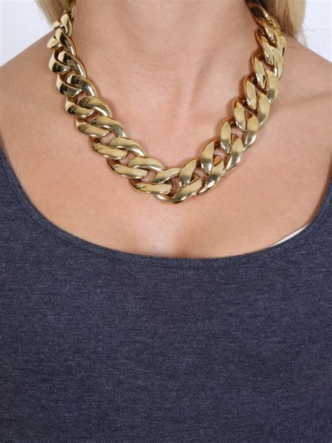 michael kors chunky gold chain necklace|Michael Kors necklace sale.